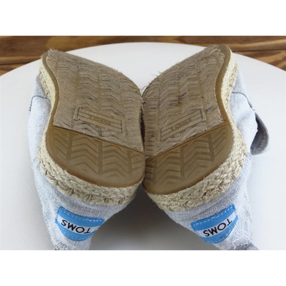 TOMS Size 7‎ Flat Shoes Gray Fabric Women 7 - Picture 11 of 12
